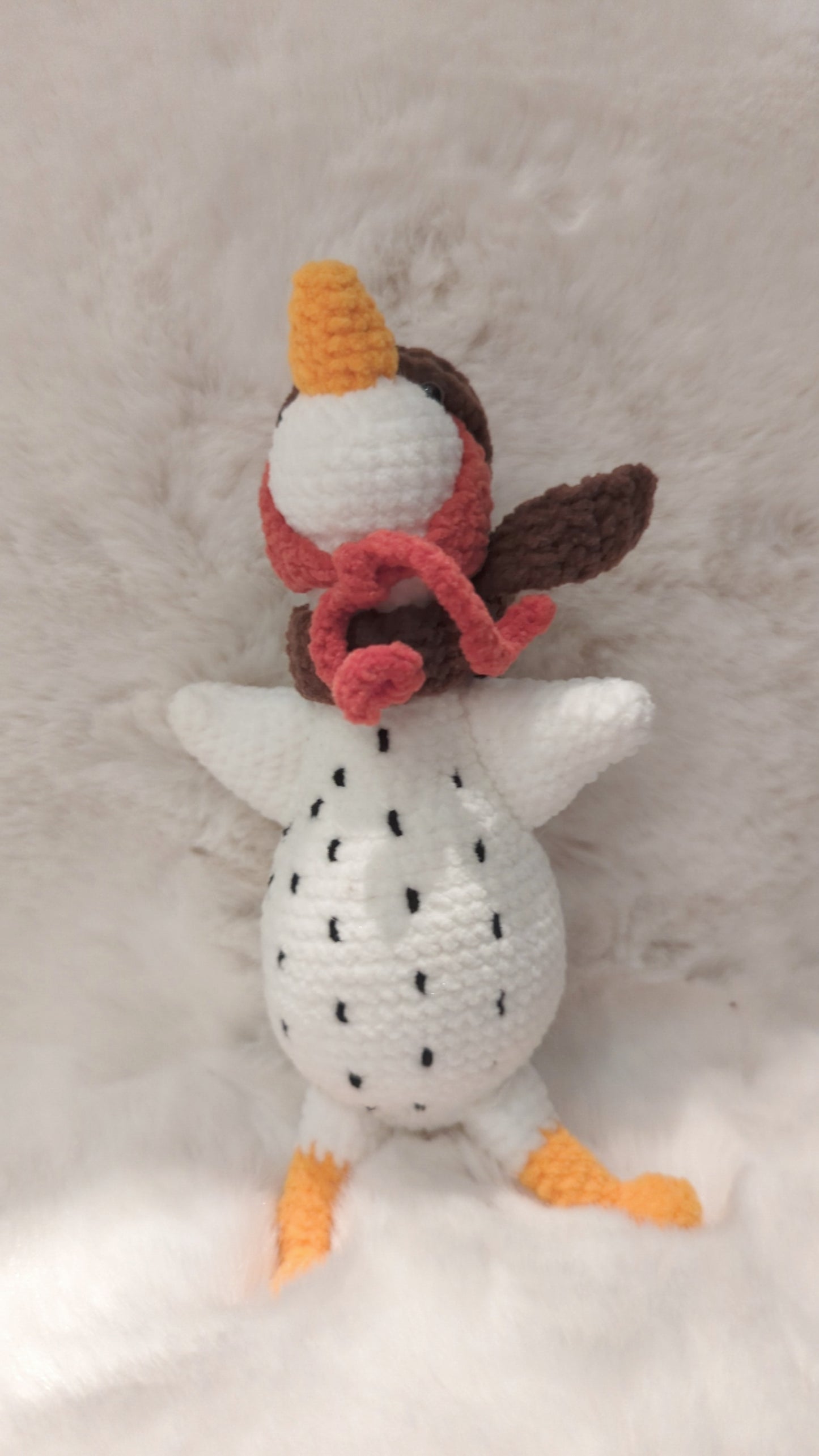 Handmade Crochet Pilot Duck