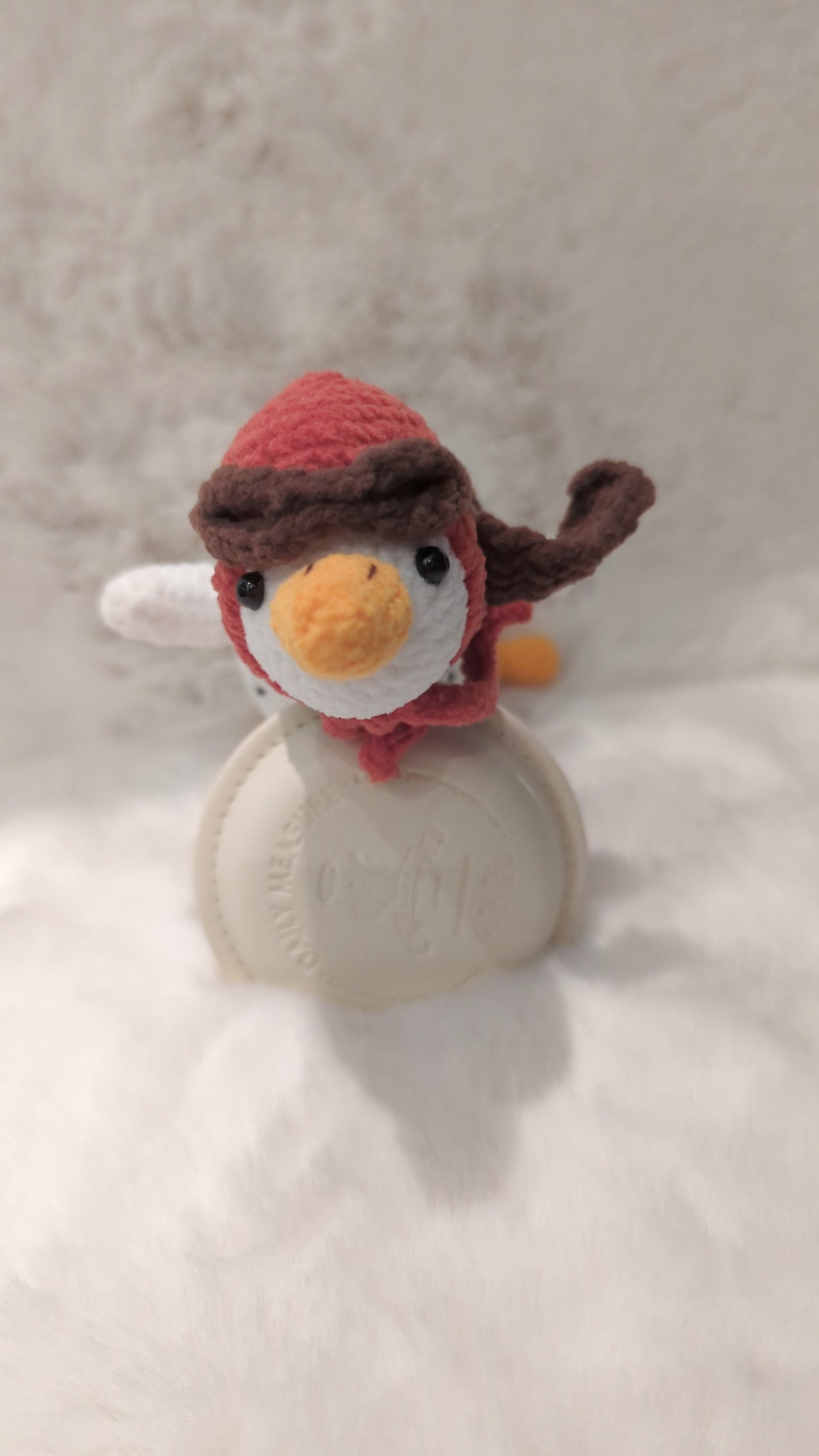 Handmade Crochet Pilot Duck