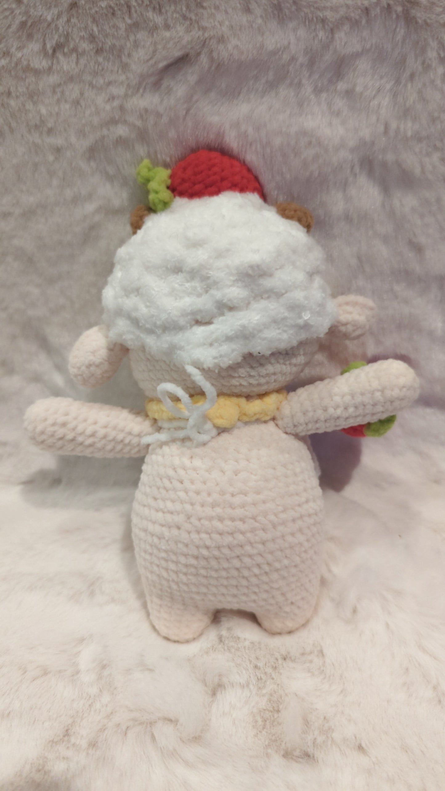 Handmade Crochet Strawberry lamb