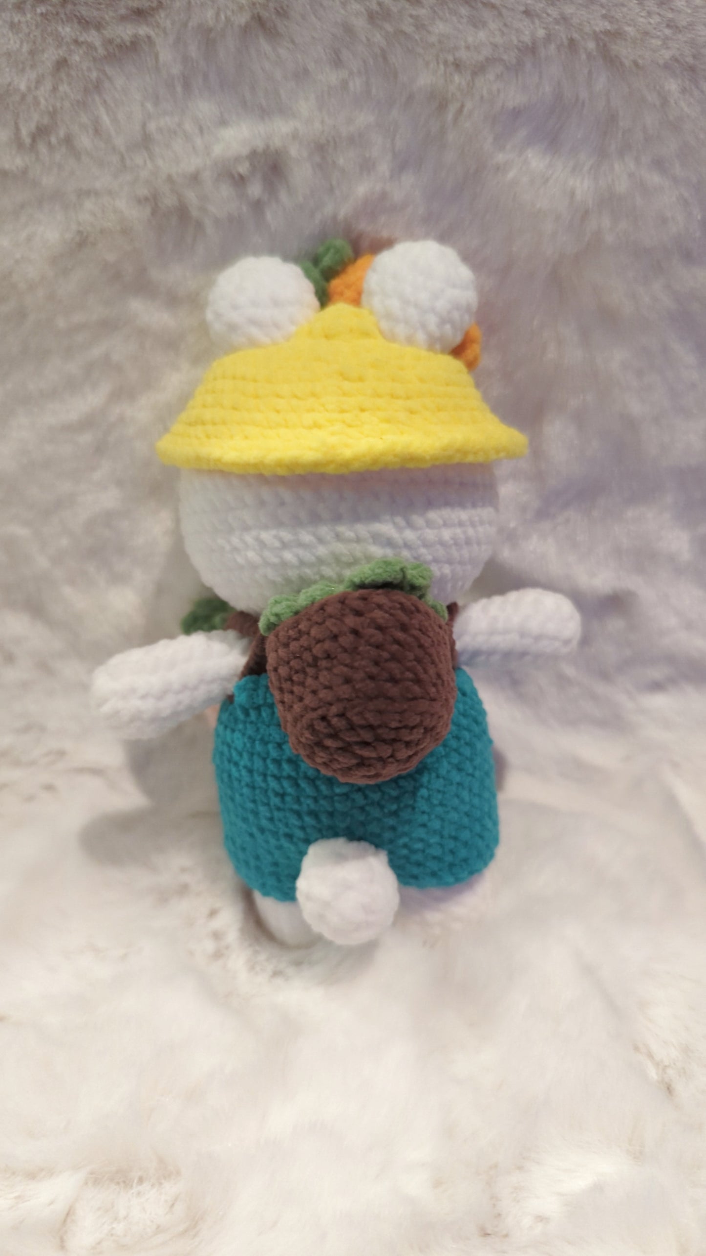 Handmade Crochet Bunny with Removable Carrots
