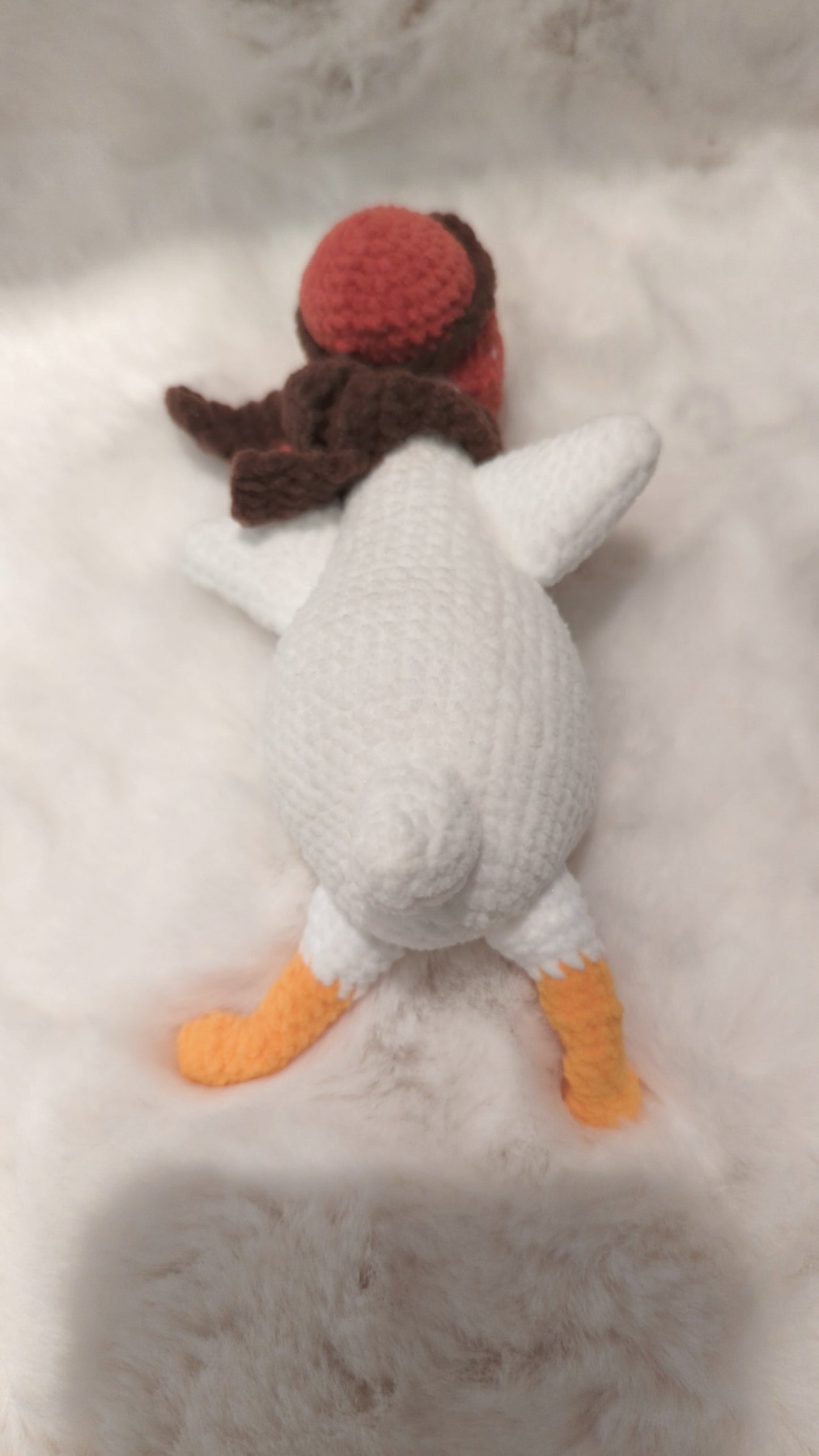 Handmade Crochet Pilot Duck