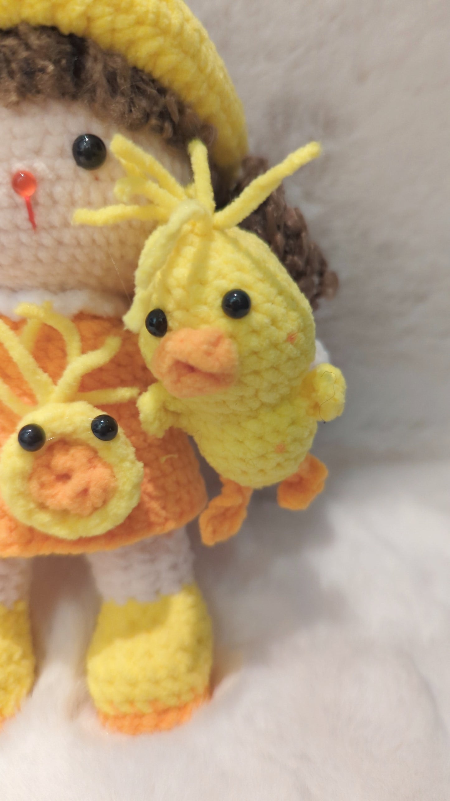 Handmade Crochet Doll with Duck Theme