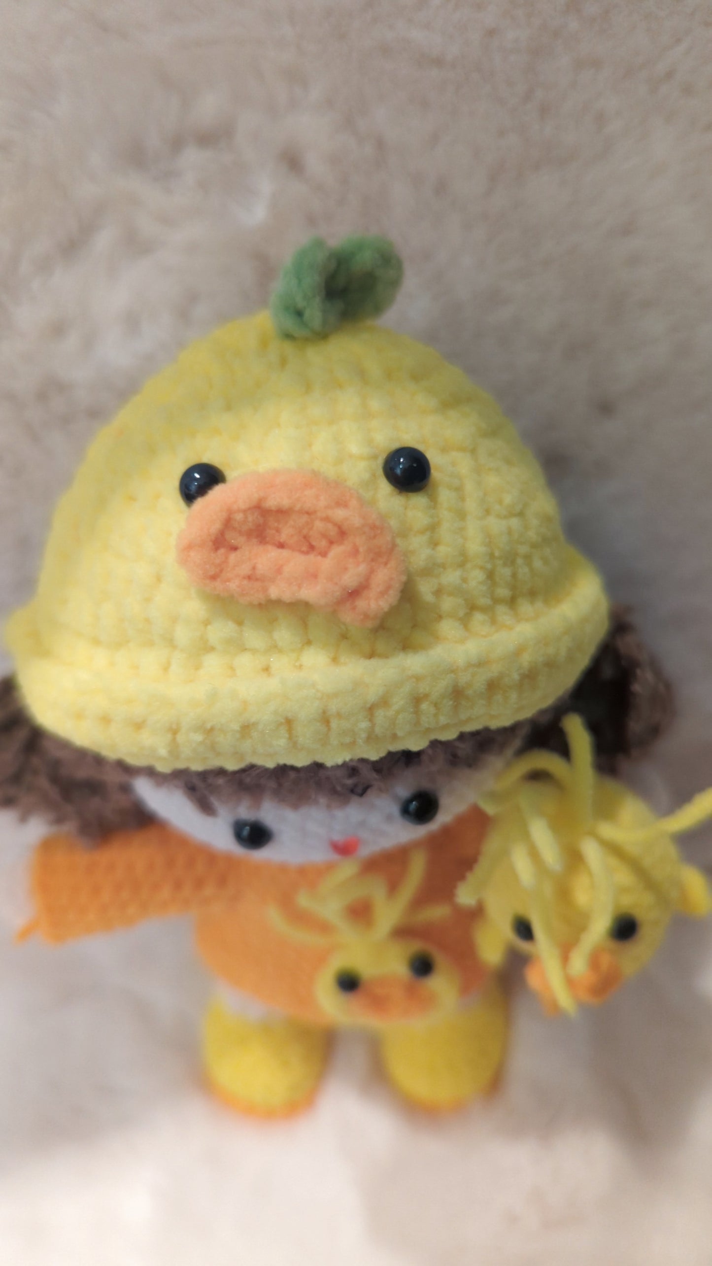 Handmade Crochet Doll with Duck Theme