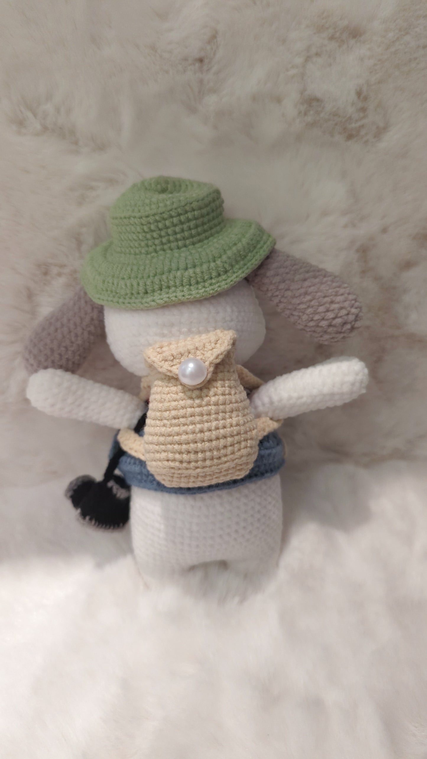 Handmade Crochet Camera Dog