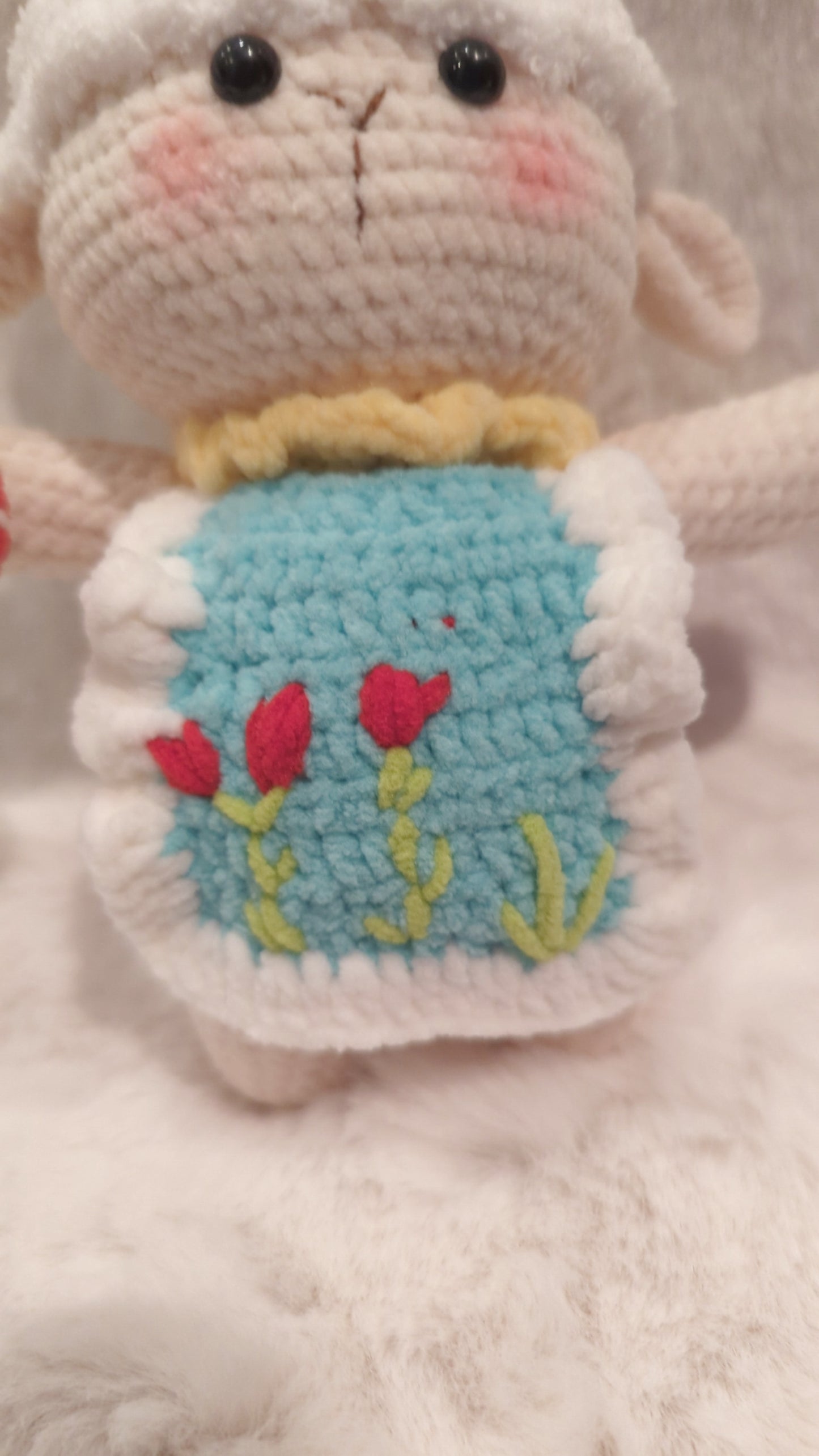 Handmade Crochet Strawberry lamb